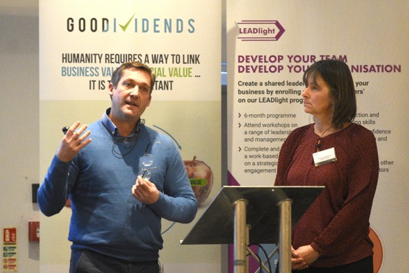 Justin Young and Louise Woodward of Cotteswold Dairy